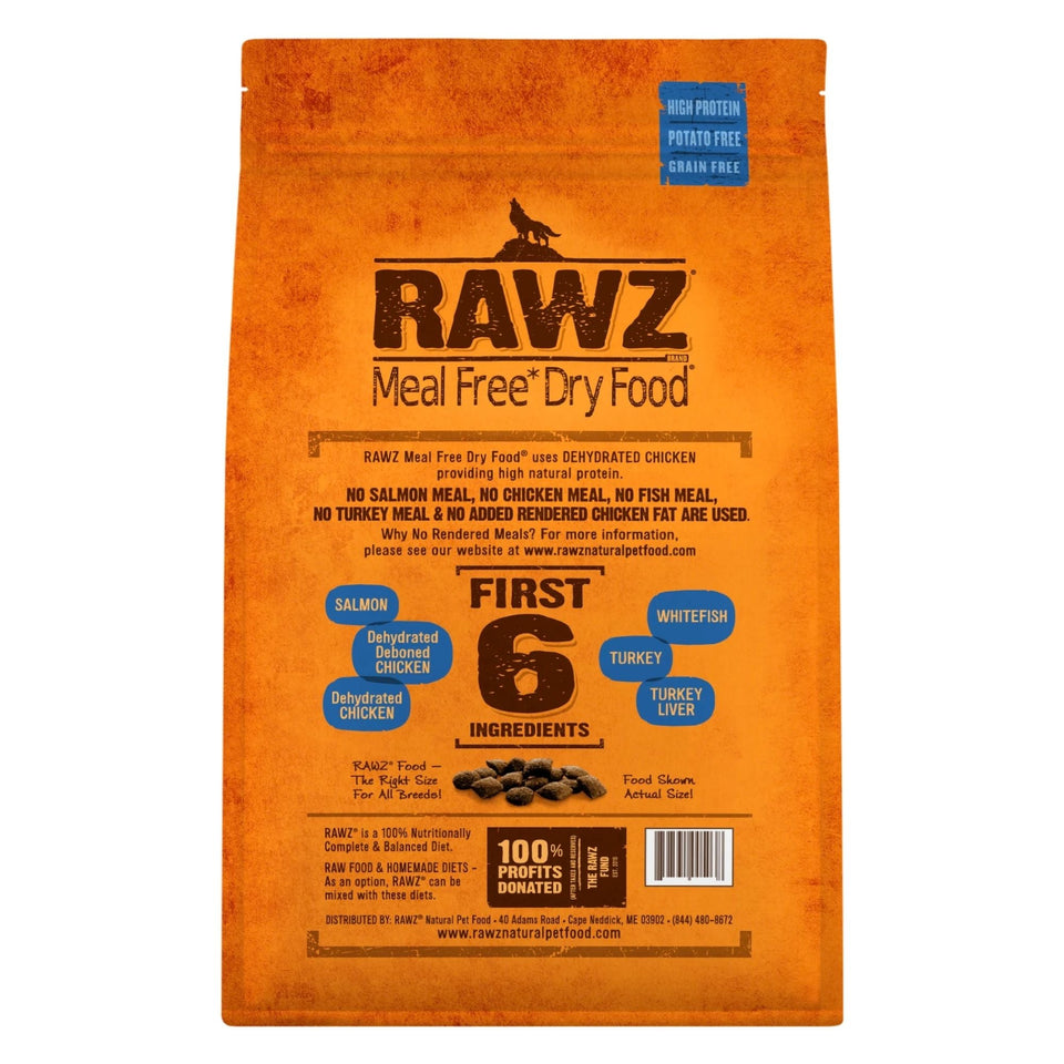 Rawz Dog Salmon Chicken Whitefish Meal Free 20Lb