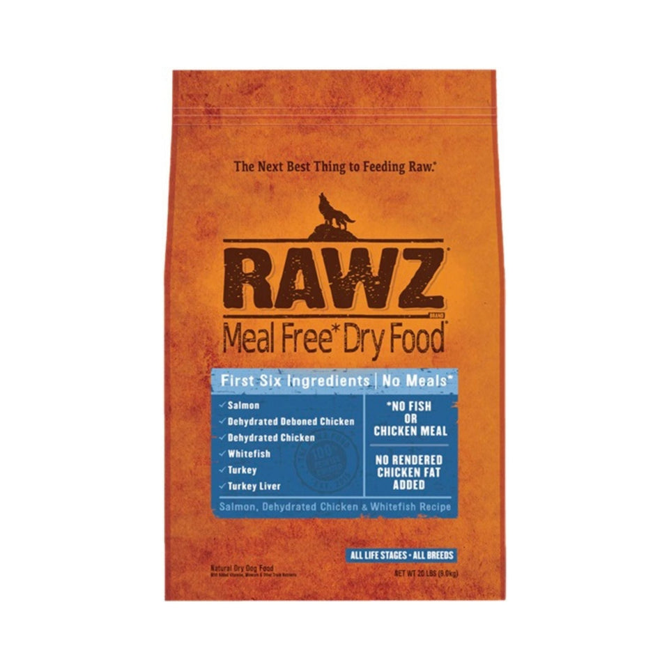 Rawz Dog Salmon Chicken Whitefish Meal Free 20Lb