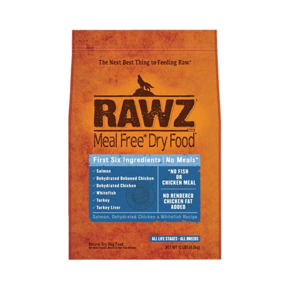 Rawz Dog Salmon Chicken Whitefish Meal Free 10Lb