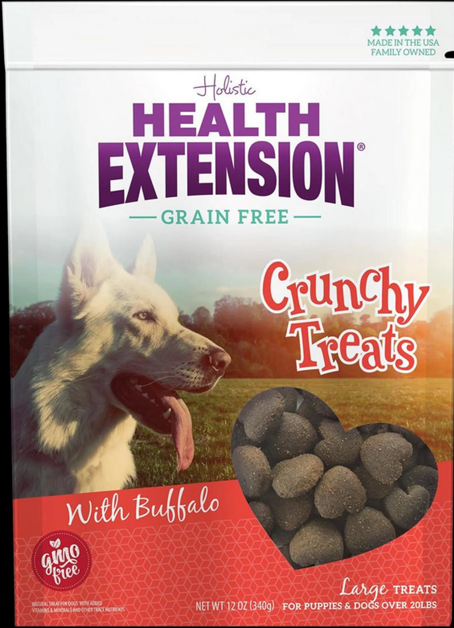 Health Extension Freeze-Dried Buffalo Heart Dog Treats
