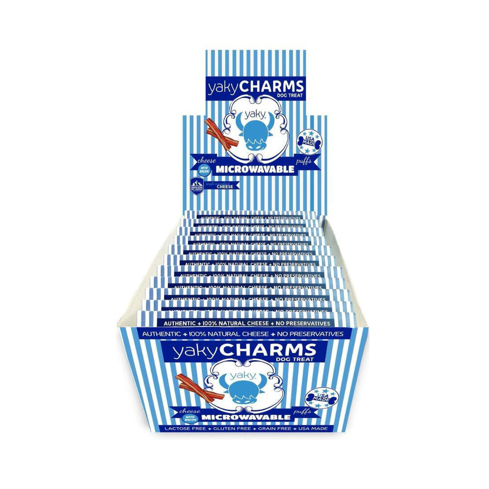 Himalayan YakyCHARMS - Puppy-Safe Bacon Cheese Dog Treat, 12 ct