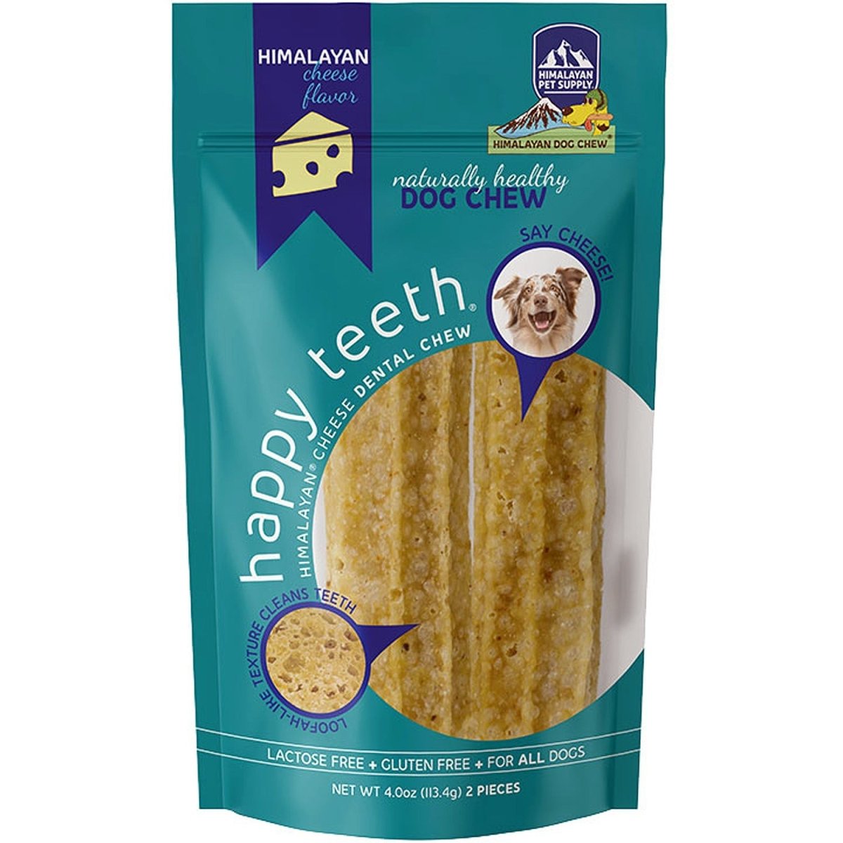Himalayan Happy Teeth – Teeth - Cleaning Peanut Butter Dog Chew | 2 Count - Pets Perfect