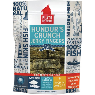 Plato Hundurs Crunch Jerky Fingers, 10 oz