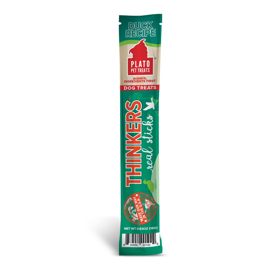 Plato Thinkers Single Duck 1.2oz. - Dog Treats Jerky