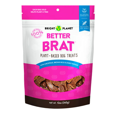 Bright Planet Pet Better Brat Dog Treat 12 oz
