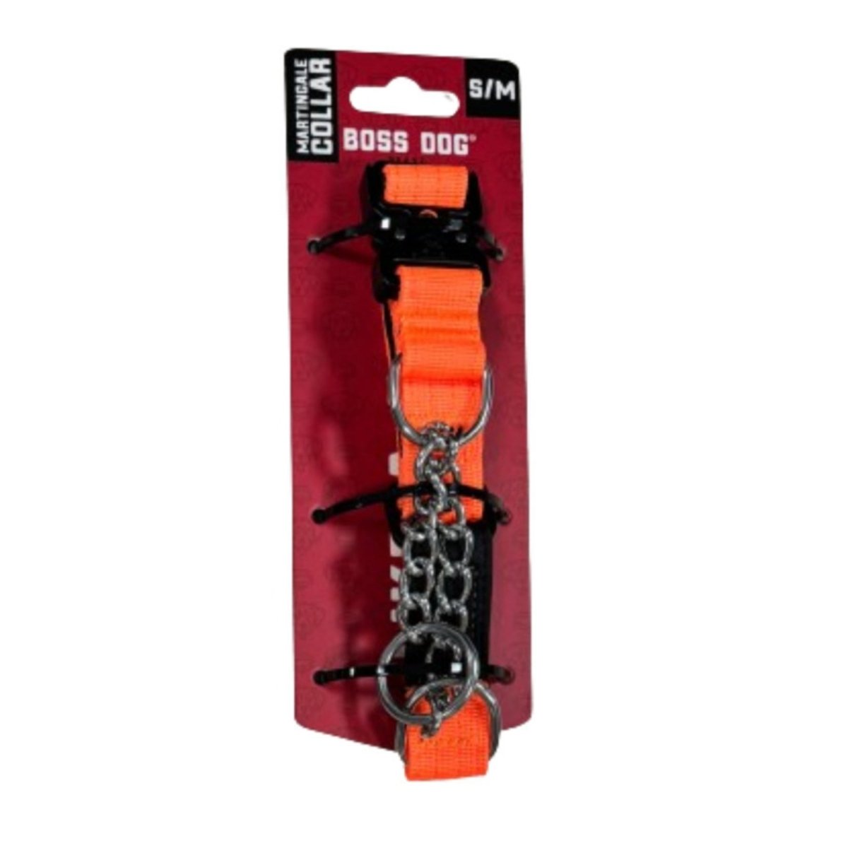 Boss Dog Martingale Dog Collar Hunter Orange, 1ea/SM/MD - Pets Perfect