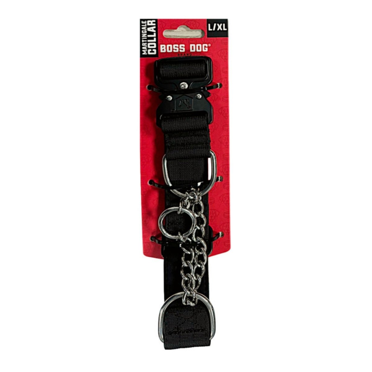 Boss Dog Martingale Dog Collar Black, 1ea/LG/XL - Pets Perfect