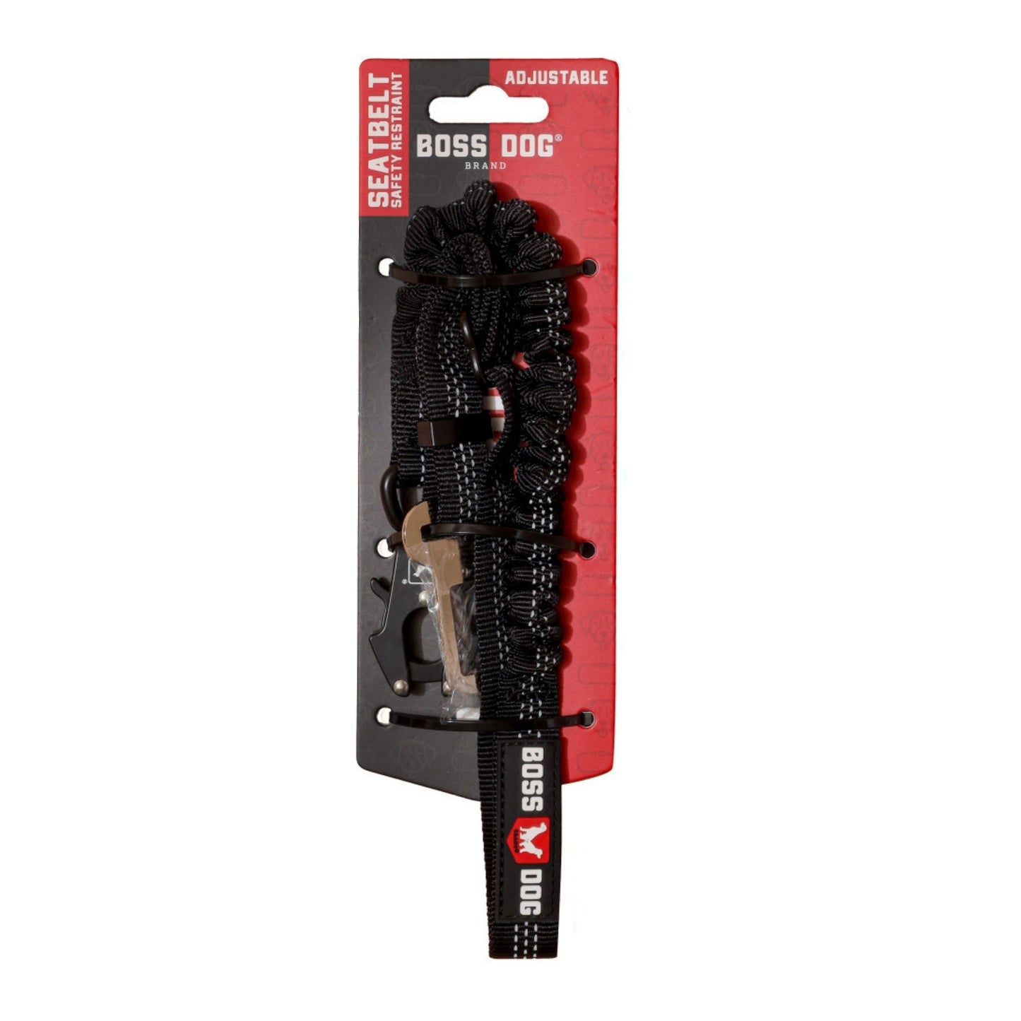 Boss Dog Tactical Seatbelt w/Bungee Black, 1ea/2532 in