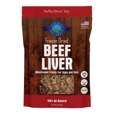 Shepherd Boy Farms Dog & Cat Freeze-Dried Beef Liver 3oz.