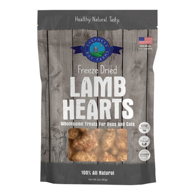 Shepherd Boy Farms Dog & Cat Freeze-Dried Lamb Heart 3oz.