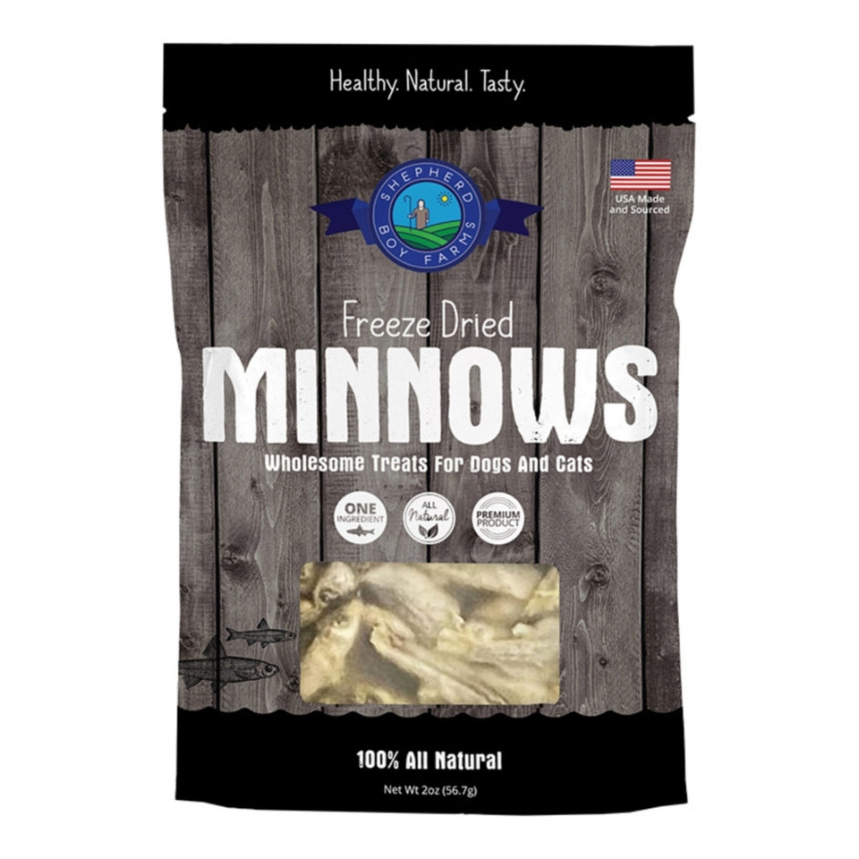 Shepherd Boy Farms Dog & Cat Freeze-Dried Minnows 2oz.