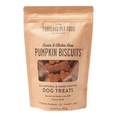 Portland Dog Grain Free Gluten Free Pumpkin Biscuits 5oz.