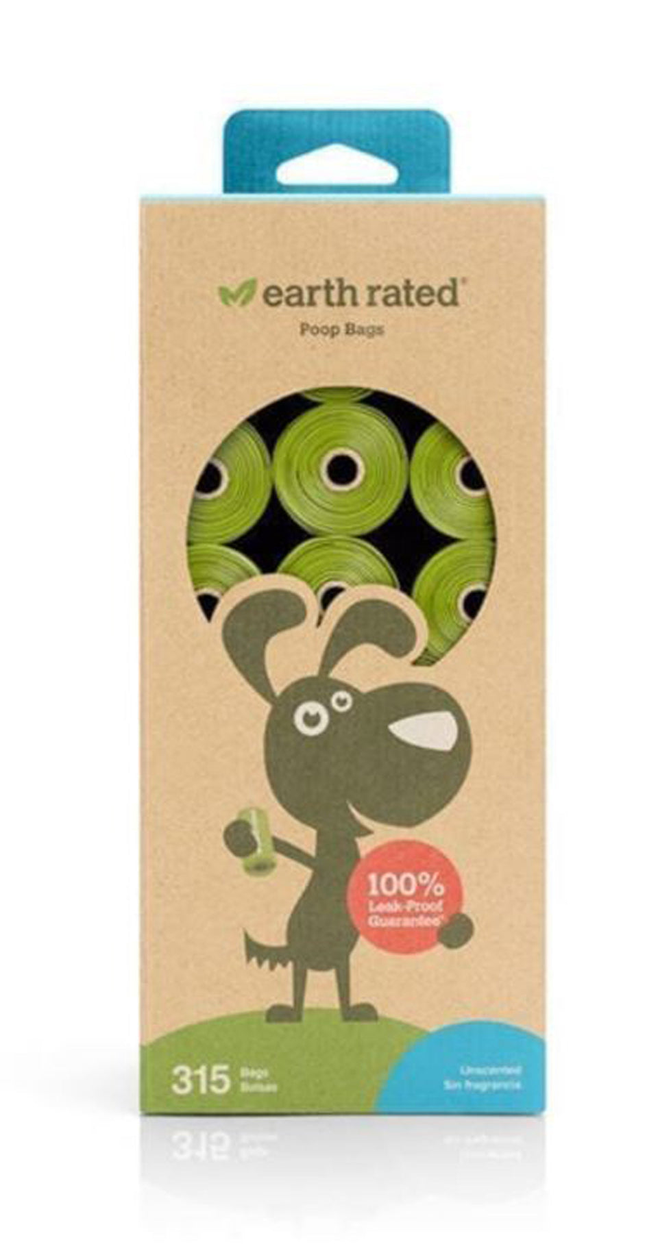 Earth Rated Dog Unscented Bag 21 Roll 315 ct