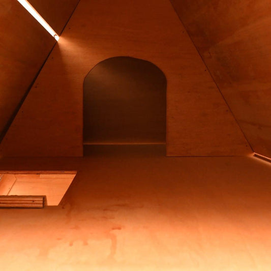 A-Frame Rabbit Hutch - Weatherproof Pine & Fir Wood Outdoor Cage.