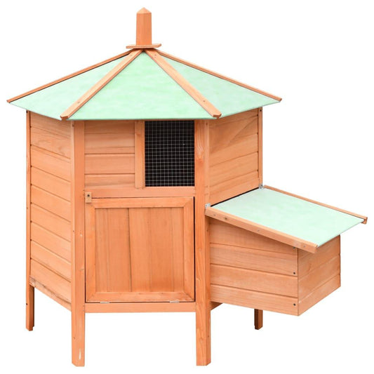 vidaXL Chicken Cage Solid Pine & Fir Wood 49.6"x46.1"x49.2".