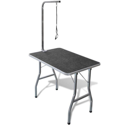 vidaXL Adjustable Dog Grooming Table with 1 Noose - Professional Pet Grooming Station