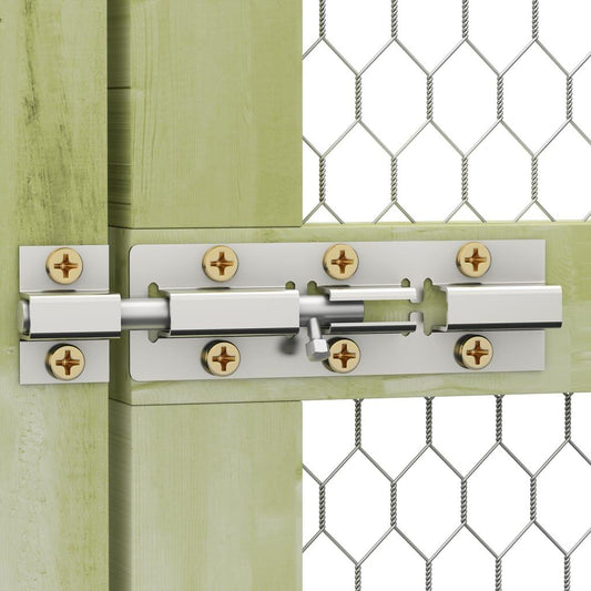 vidaXL Chicken Cage 29.5'x4.9'x4.9' Impregnated Wood Pine and Steel.