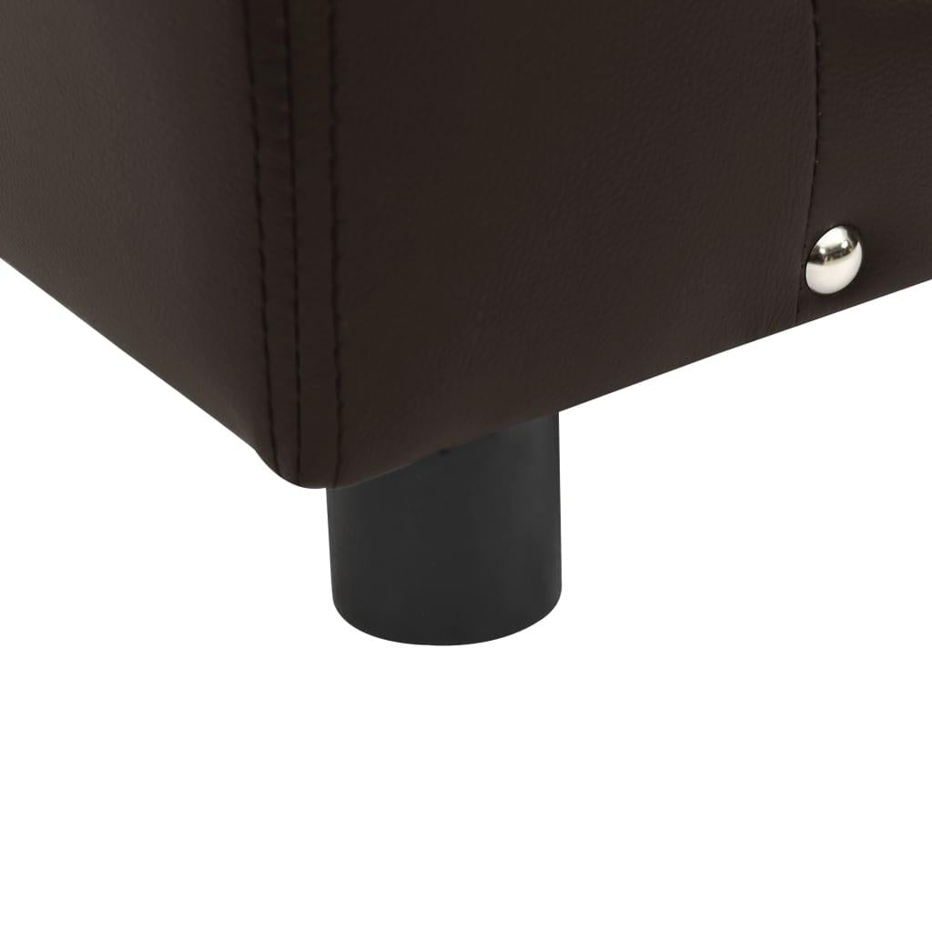 vidaXL Dog Sofa Puppy Couch Bed with Washable Cover Plush and Faux Leather