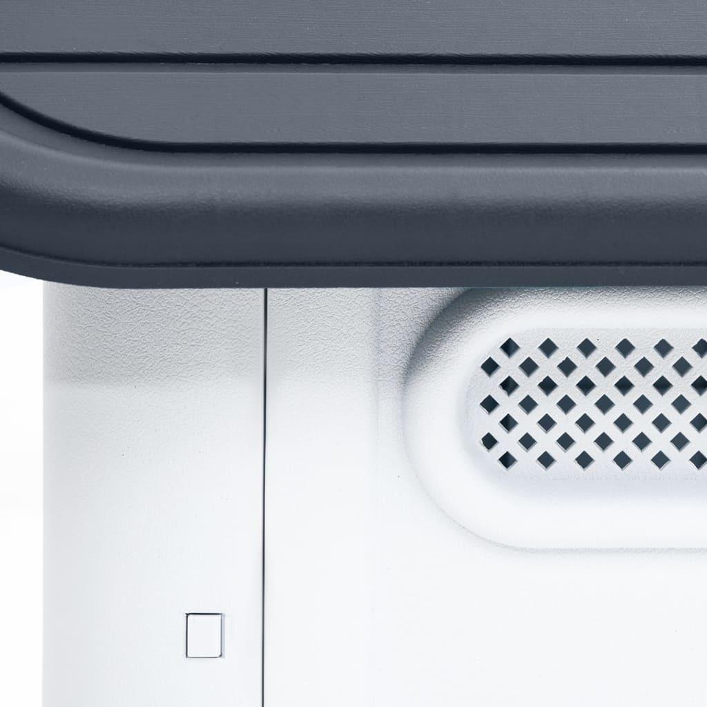 vidaXL Dog House Garden Dog Kennel Small Pet Cage Puppy Shelter Polypropylene