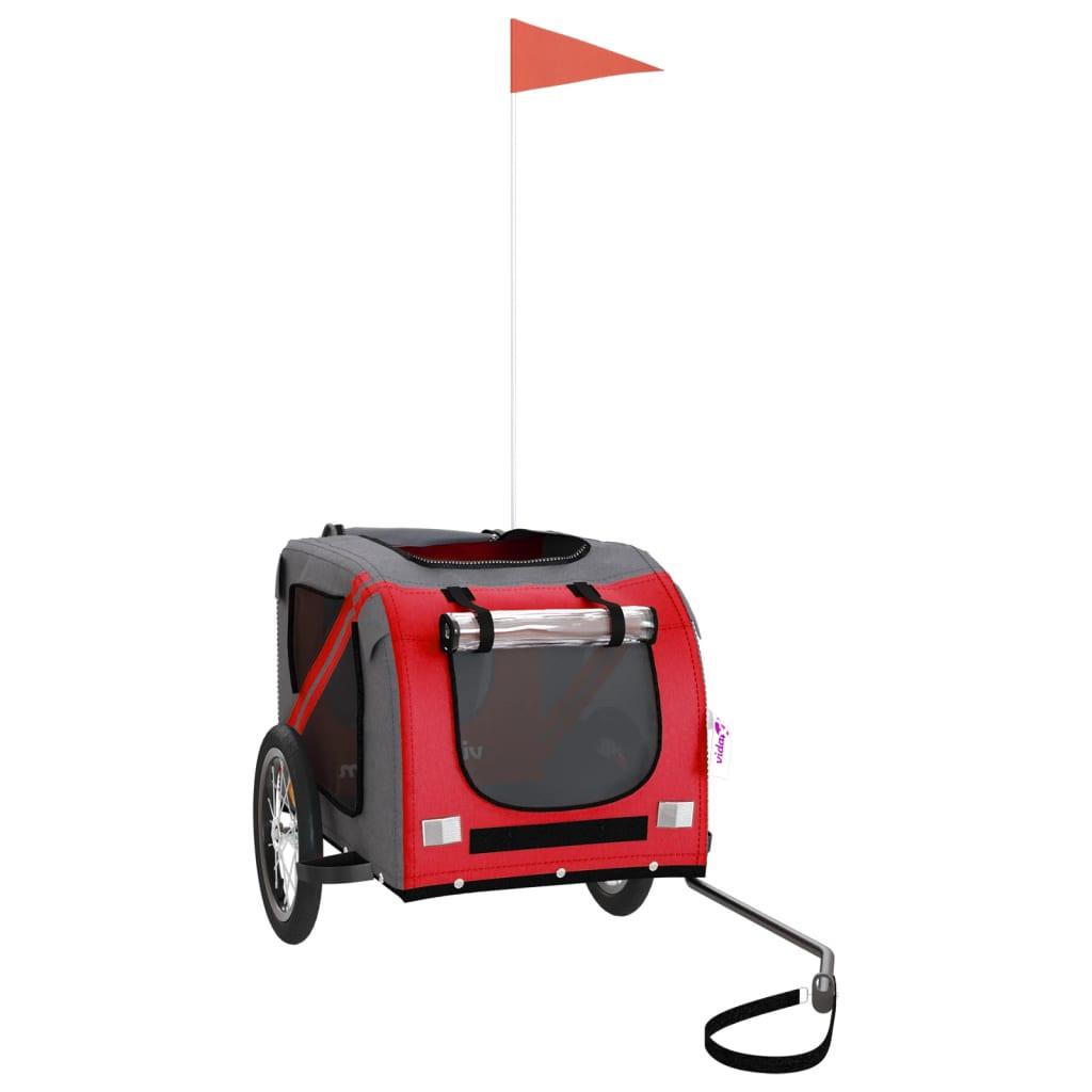 vidaXL Pet Bike Trailer Dog Cargo Bicycle Stroller Oxford Fabric and Iron