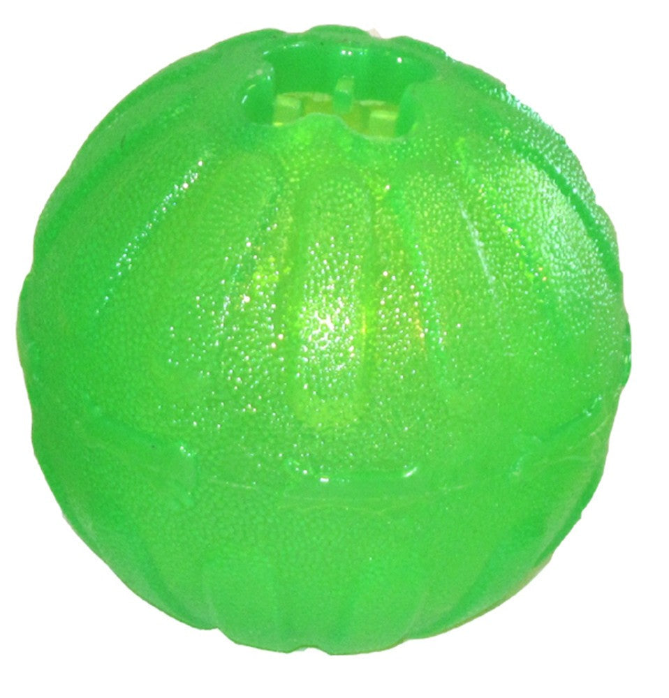 Starmark Fun Ball Dog Toy Green 1ea/MD, 2.75 in - Dog Toys Interactive