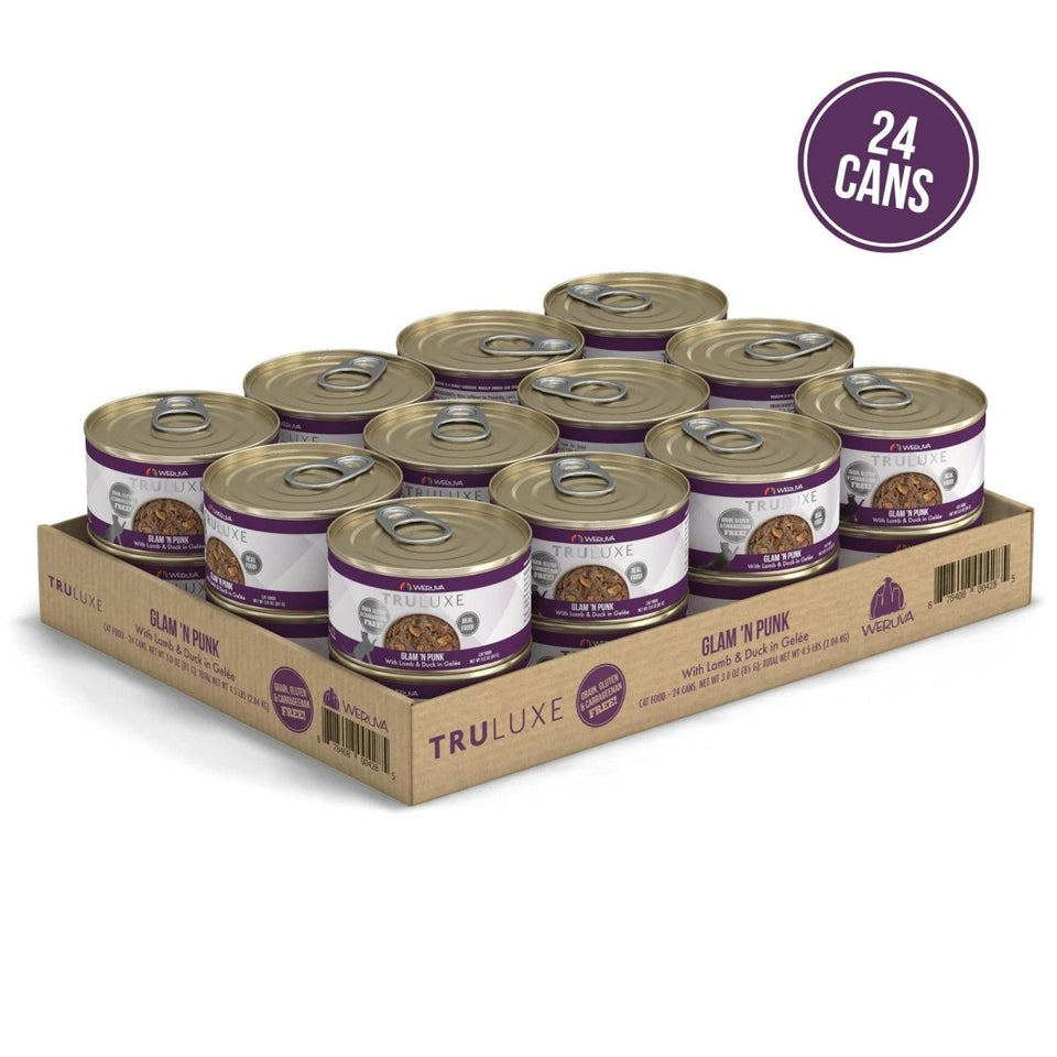 Weruva Truluxe Glam N Punk Lamb, Tuna & Duck Wet Cat Food, 3 oz, 24 ct, view 3