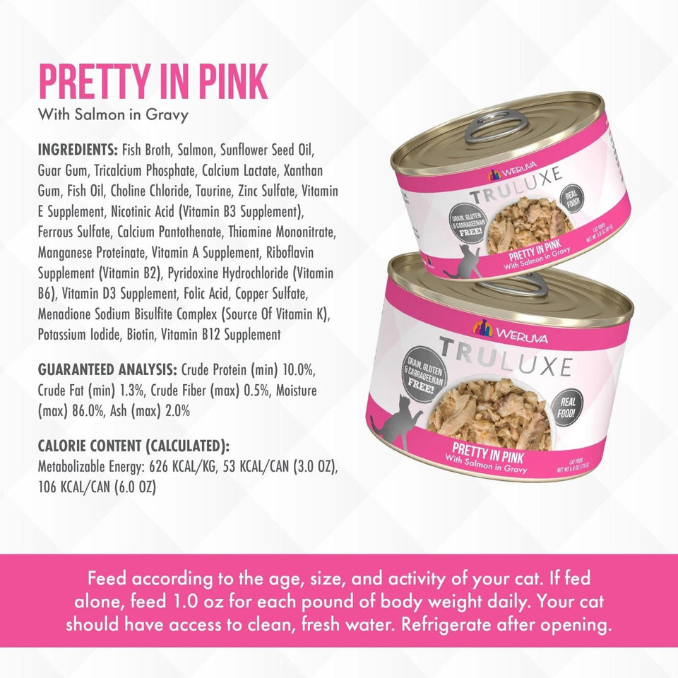 Truluxe Cat Pretty in, Pink, 6 oz each, Case of 24