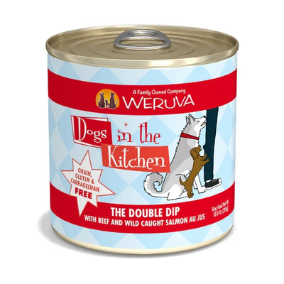 Dogs in The Kitchen The Double Dip With Beef And Wild-Caught Salmon Au Jus 10 oz. 12 ct