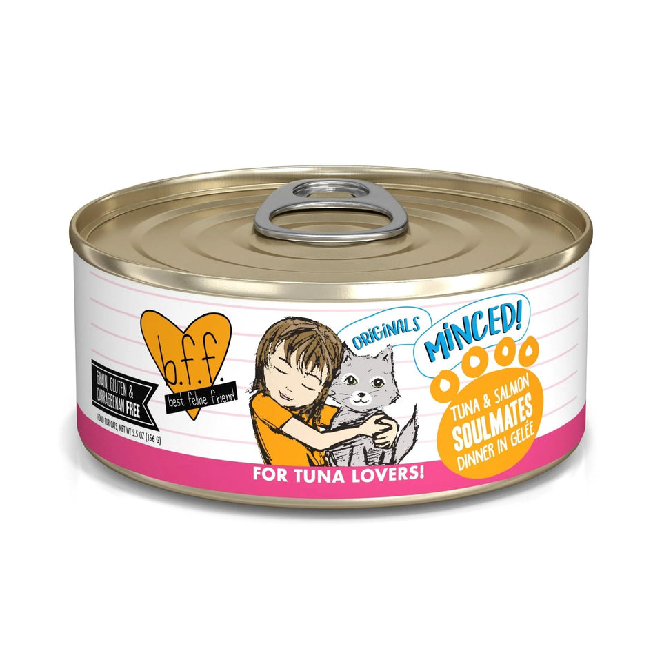 BFF Cat Originals Tuna and Salmon Soulmates Dinner in Gelee, 5.5 oz 24 ct