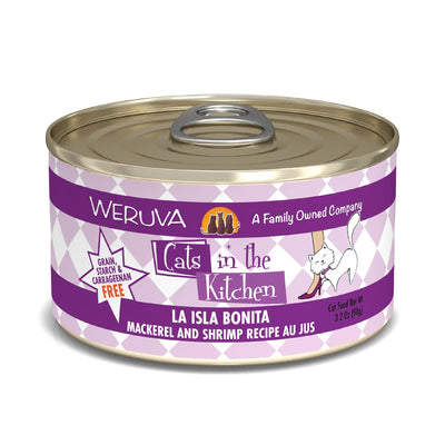 Cats in The Kitchen La Isla Bonita Mackerel and Shrimp Recipe, 3.2 oz 24 ct