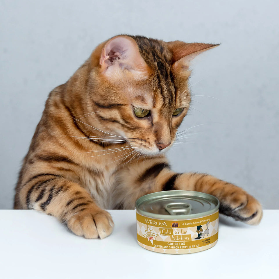 Cats in The Kitchen Goldie Lox Chicken and Salmon Recipe, 3.2 oz 24 ct