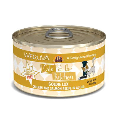 Cats in The Kitchen Goldie Lox Chicken and Salmon Recipe, 3.2 oz 24 ct