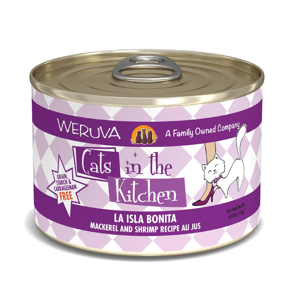 Cats in The Kitchen La Isla Bonita Mackerel and Shrimp Recipe, 6 oz 24 ct