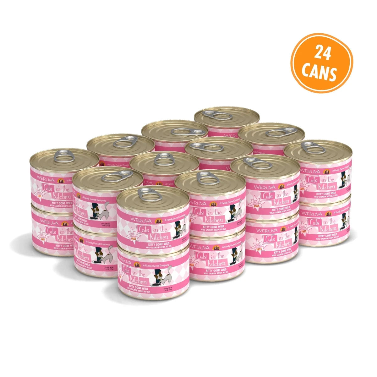Cats In The Kitchen Kitty Gone Wild - Wild Salmon Recipe 6oz. (Case of 24) - Pets Perfect