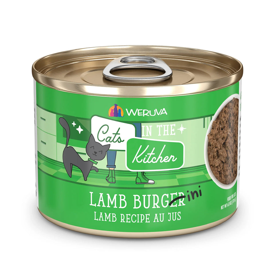 Cats in the Kitchen Lamb Burger-ini Lamb Recipe, 6 oz 24 ct