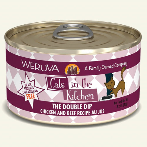 Cats in The Kitchen The Double Dip, 6 oz Chicken and Beef Recipe 24 ct