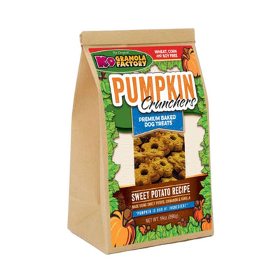 K9 Granola Factory Pumpkin Crunchers Dog Biscuits Sweet Potato with