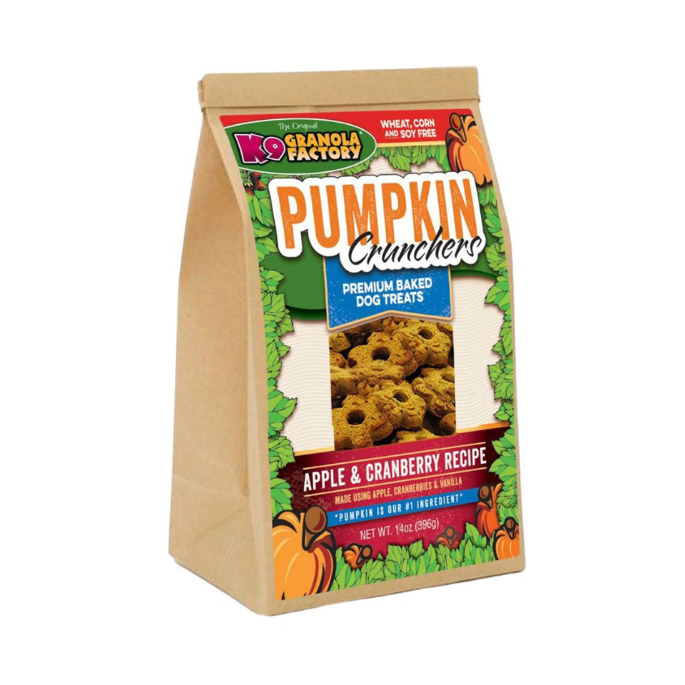 K9 Granola Factory Pumpkin Crunchers Dog Biscuits Blueberry, 14 oz