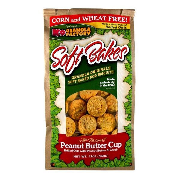 K9 Granola Factory Soft Bakes Dog Biscuits Peanut Butter Cup, 12 oz