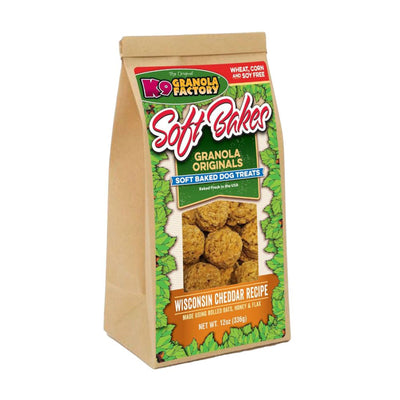 K9 Granola Factory Soft Bakes Dog Biscuits Wisconsin Cheddar, 12 oz
