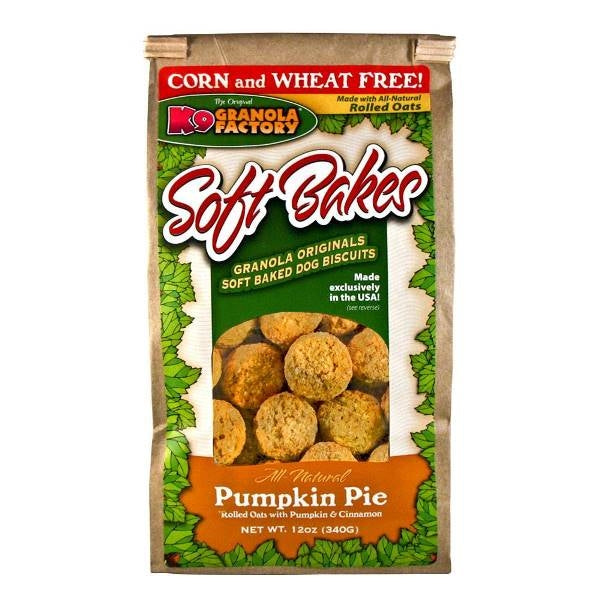 K9 Granola Factory Soft Bakes Dog Biscuits Pumpkin Pie, 12 oz