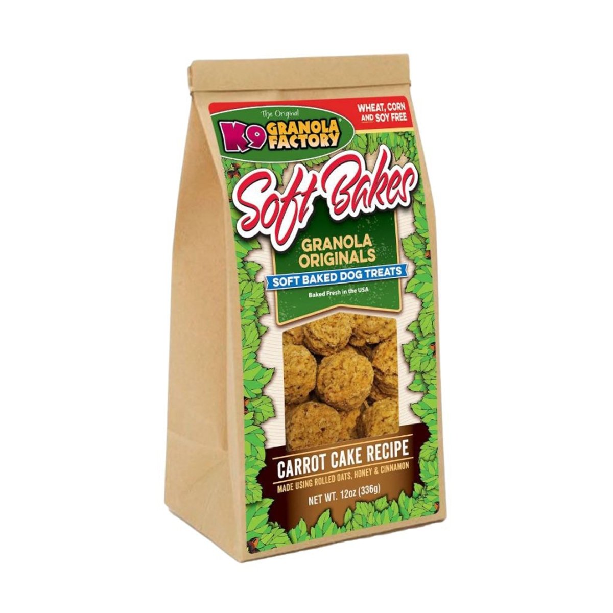 K9 Granola Factory Soft Bakes Dog Biscuits Carrot Cake 1ea/12 oz - Pets Perfect