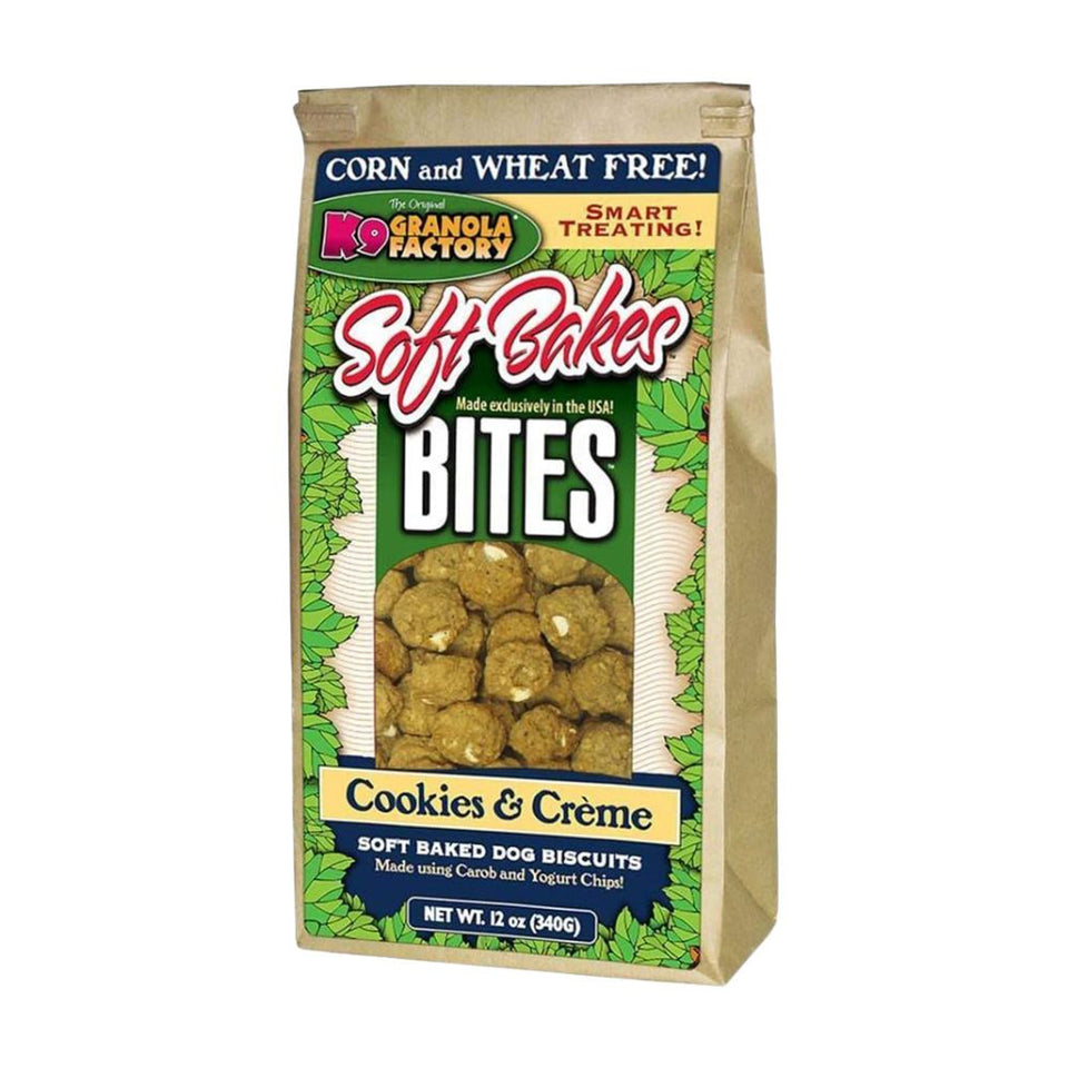 K9 Granola Soft Bakes Bites Cookies and Creme Dog Treats, 12 oz