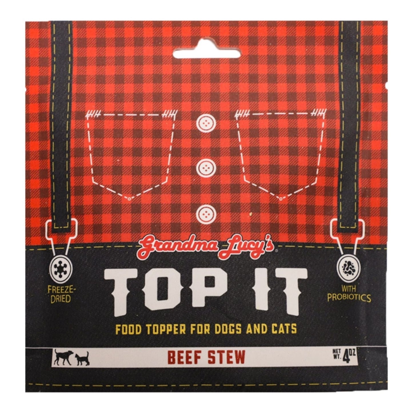 Grandma Lucy's Dog & Cat Top It Freeze-Dried Beef Stew 4 oz