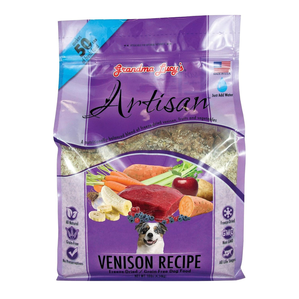 Grandma Lucys Dog Artisian Grain-Free Venison 10 lb