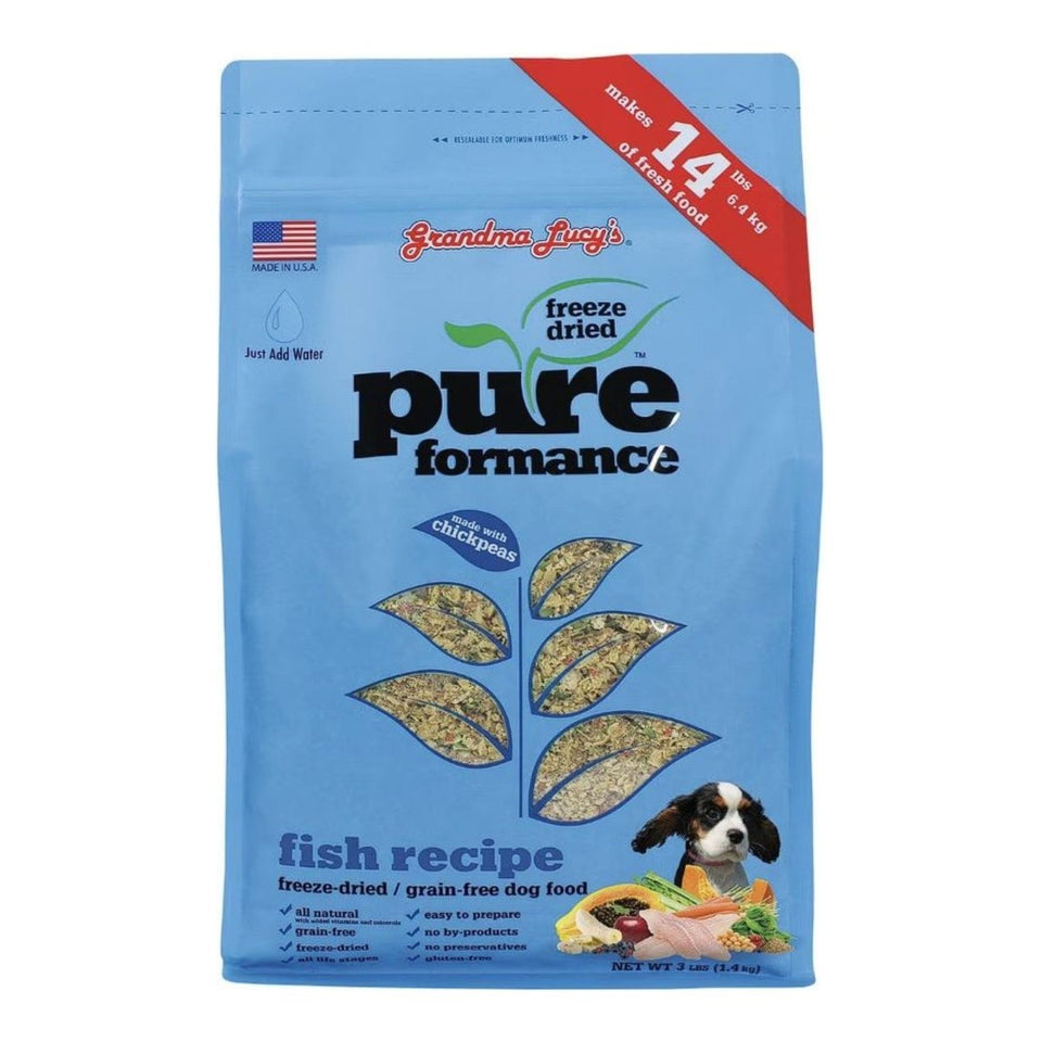 Grandma Lucy's Pureformance GF Fish & Chickpea FD Dog Food - 10 lb