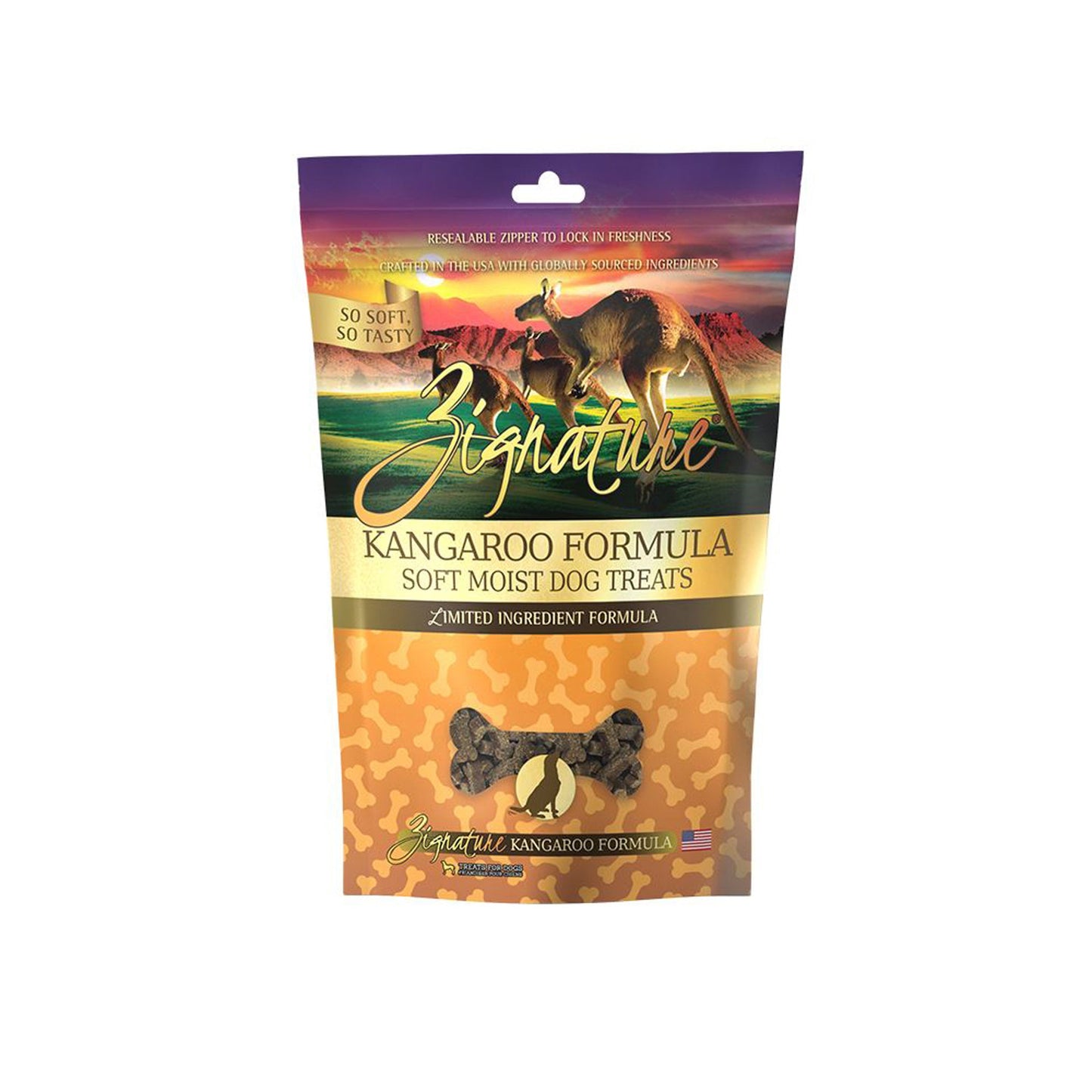 Zignature Dog 4 oz. Kangaroo Soft Moist Dog Treat