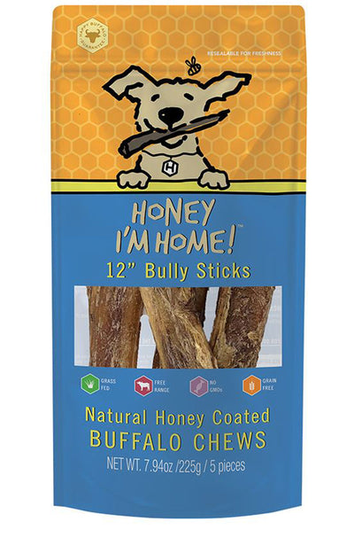 Honey I'm Home Dog Buffalo Bully 12 in 5-Count