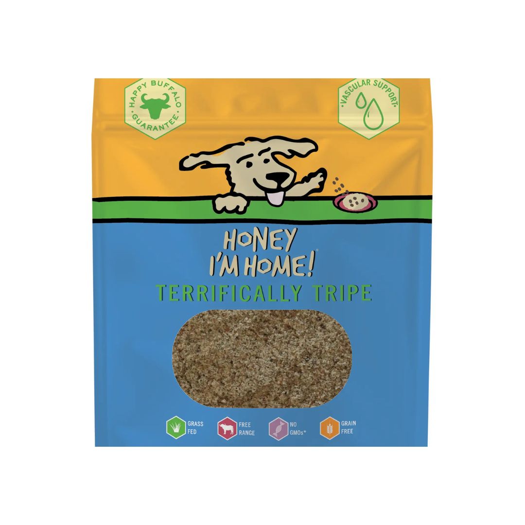 Honey I'm Home Dog Natural Water Buffalo Terrifically Tripe Food Topper - Pets Perfect