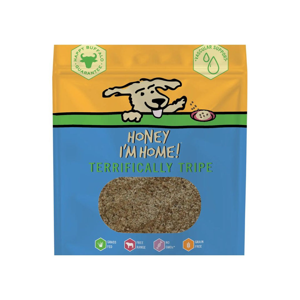 HONEY I'M HOME DOG NATURAL WATER BUFFALO TERRIFICALLY TRIPE FOOD TOPPER